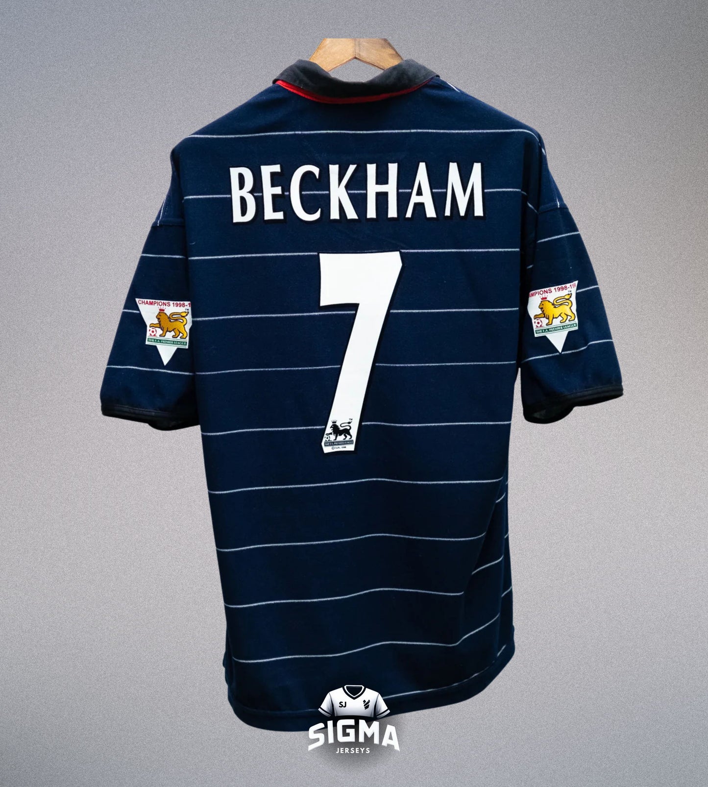 BECKHAM #7 Manchester United Visitante 1998/99