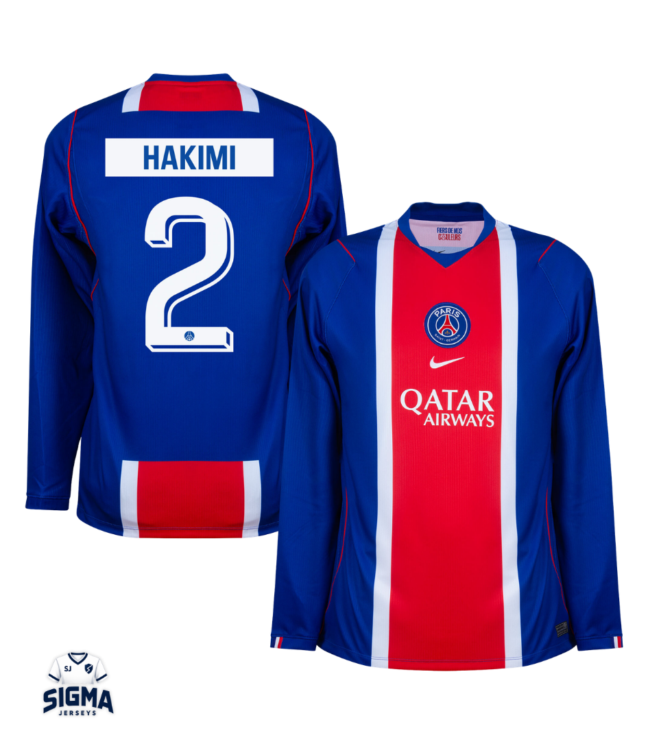 HAKIMI #2, Paris S.G. Local 26/27 Manga Larga (Dorsal UCL)