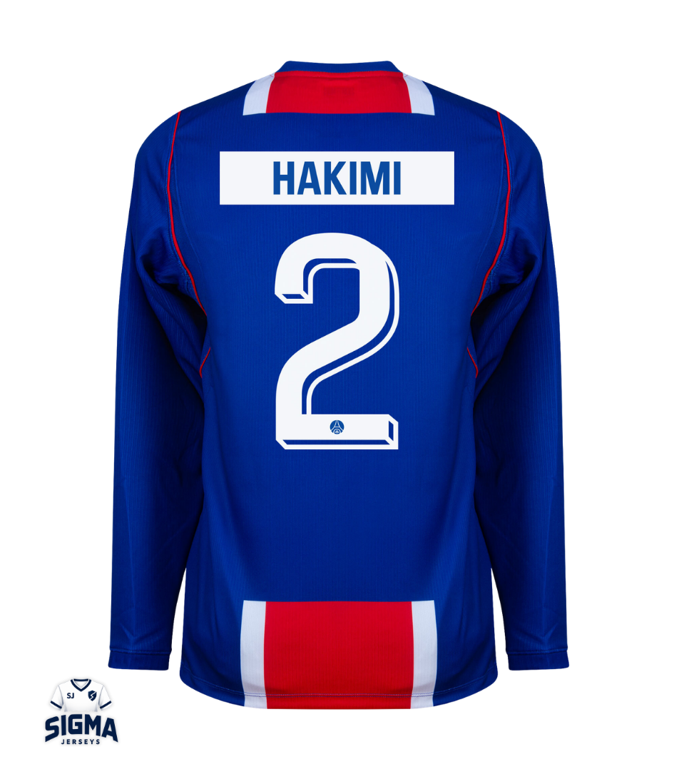 HAKIMI #2, Paris S.G. Local 26/27 Manga Larga (Dorsal UCL)