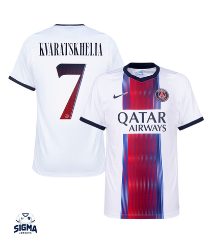 KVARATSKHELIA #7, Paris S.G. Visitante 26/27 (Dorsal UCL)