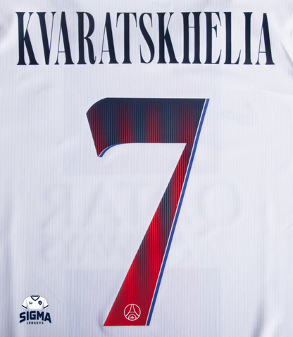 KVARATSKHELIA #7, Paris S.G. Visitante 26/27 (Dorsal UCL)