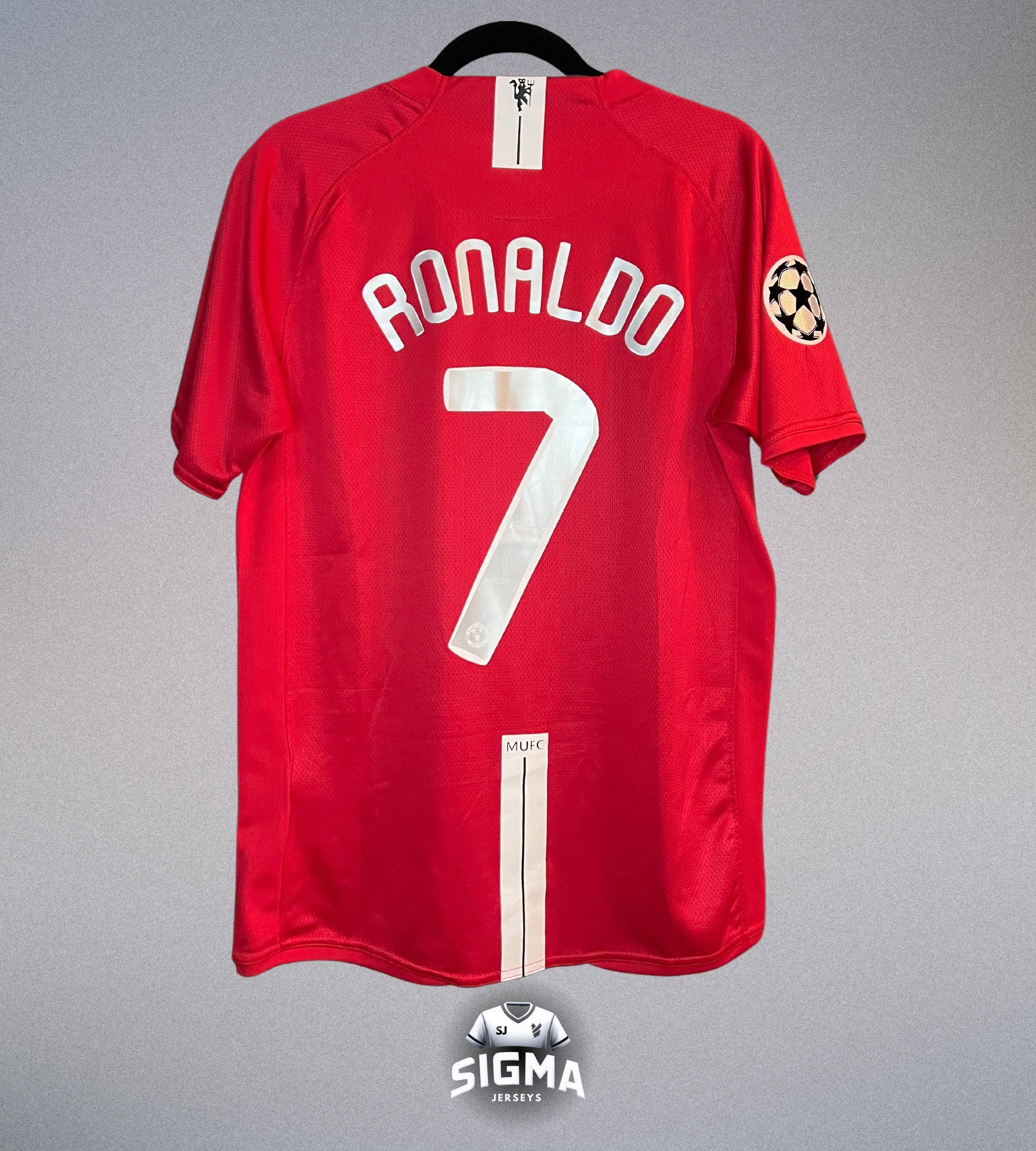 RONALDO #7, Manchester United Final Moscow 2008 – SIGMA JERSEYS