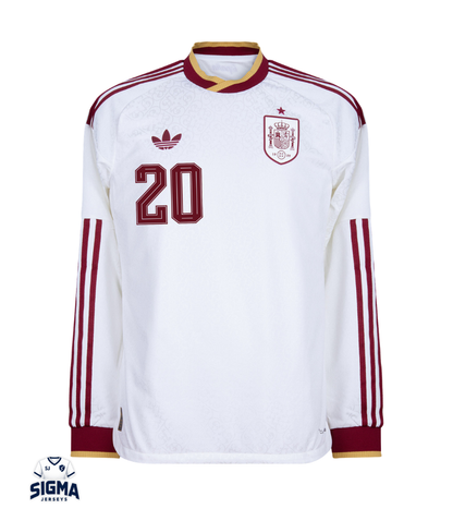 PEDRI #20 ESPAÑA Visitante 2026 Manga Larga