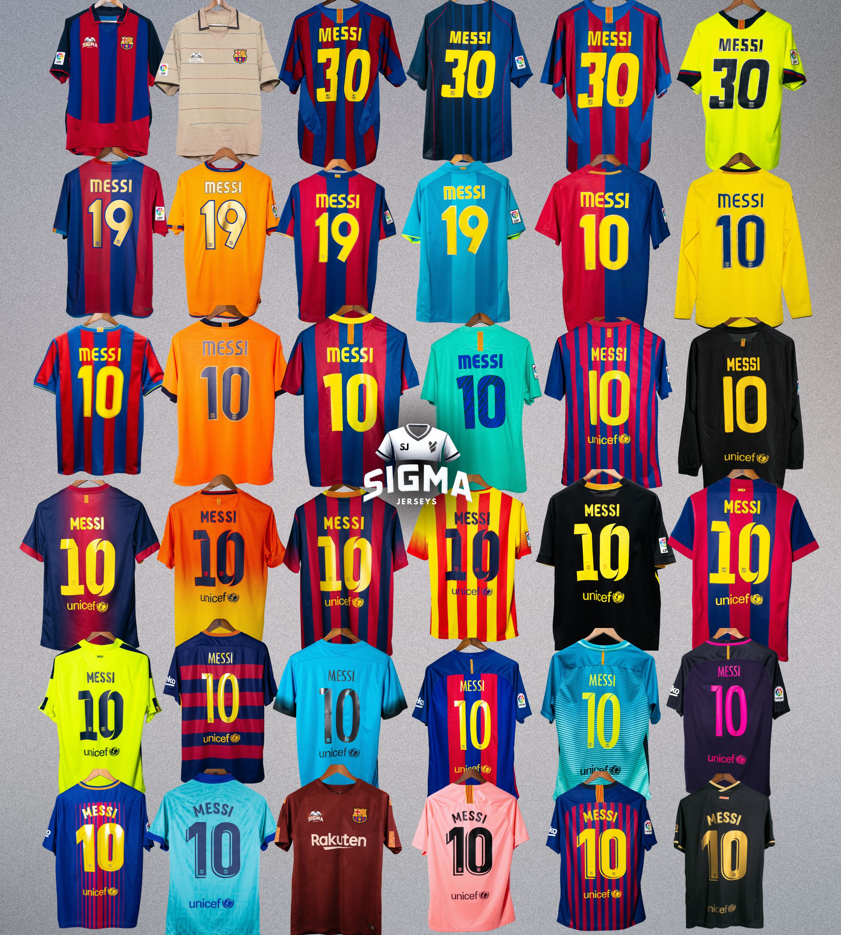LIONEL MESSI RETRO PACK – SIGMA JERSEYS