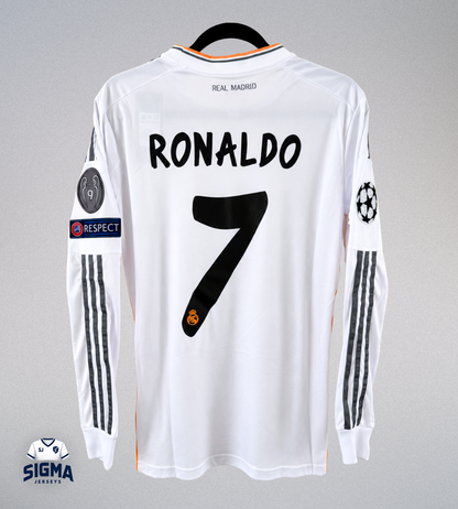 RONALDO #7, Real Madrid Local Manga Larga 2013/14 (Envío Express)