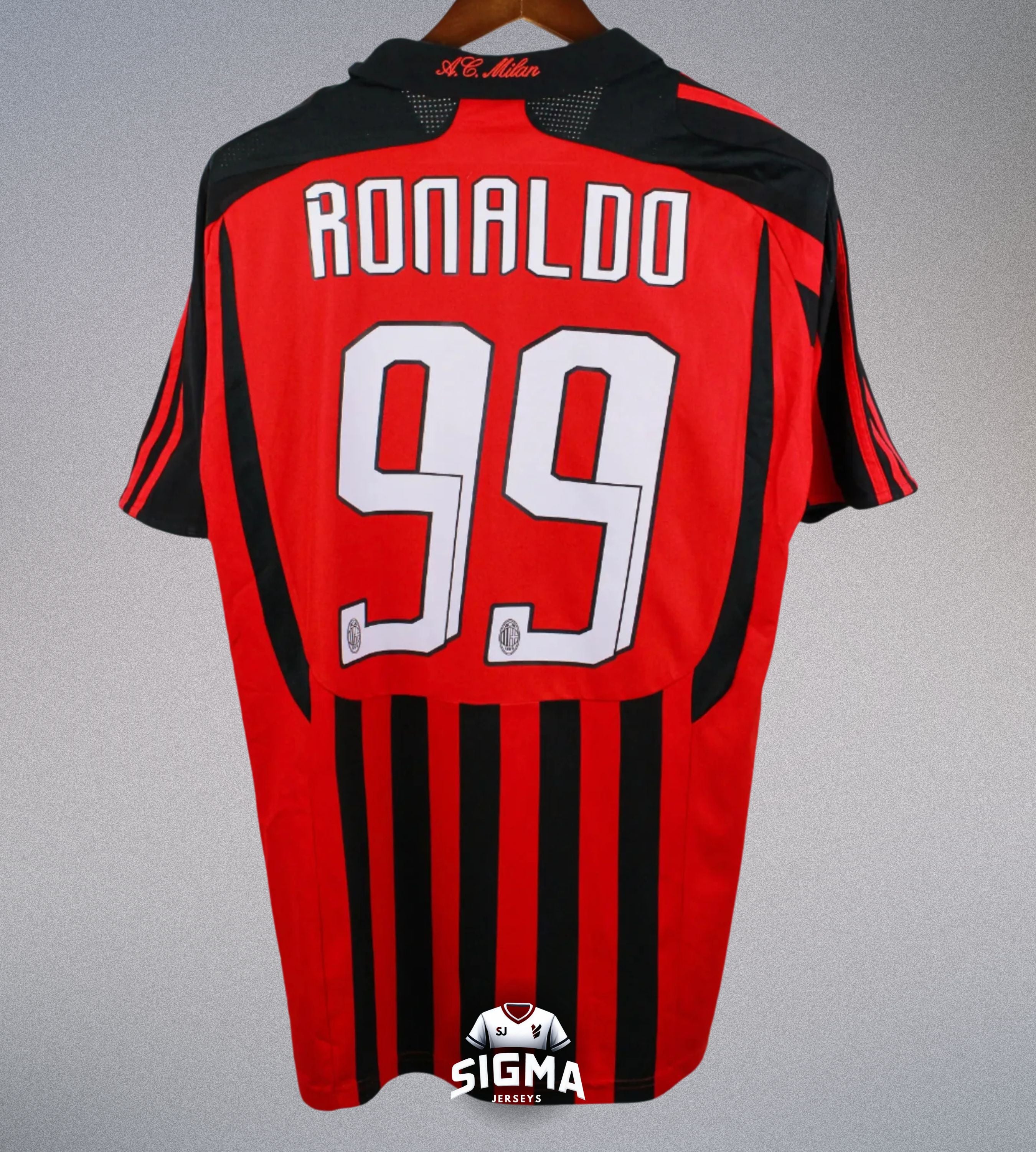 RONALDO #99, Ac Milan Local 2007/08 – SIGMA JERSEYS
