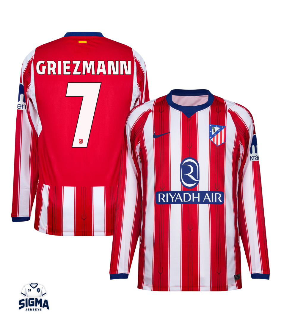 GRIEZMANN #7, Atlético de M. Local 26/27 Manga Larga (Dorsal UCL)