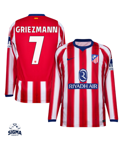 GRIEZMANN #7, Atlético de M. Local 26/27 Manga Larga (Dorsal UCL)