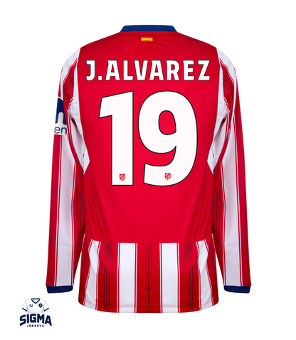 J. ALVAREZ #19, Atlético de M. Local 26/27 Manga Larga (Dorsal UCL)