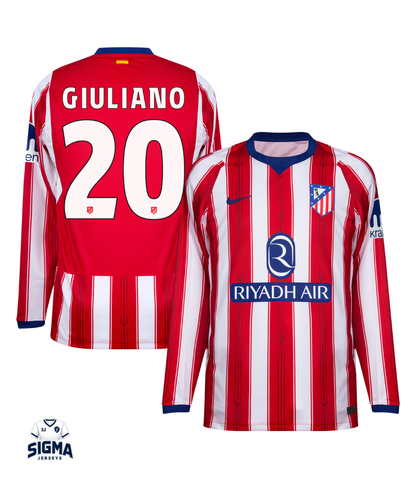 GIULIANO #20, Atlético de M. Local 26/27 Manga Larga (Dorsal UCL)