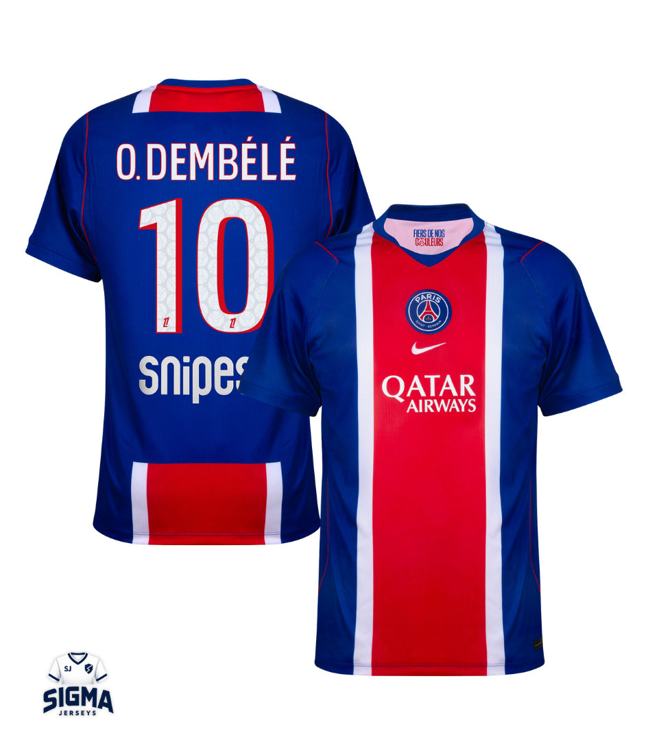 O. DEMBÉLÉ #10, Paris S.G. Local 26/27 (Dorsal Ligue 1)