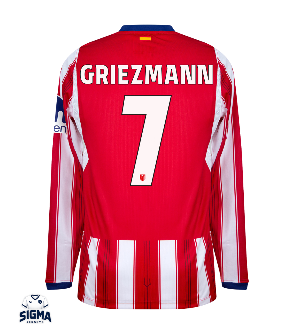 GRIEZMANN #7, Atlético de M. Local 26/27 Manga Larga (Dorsal UCL)