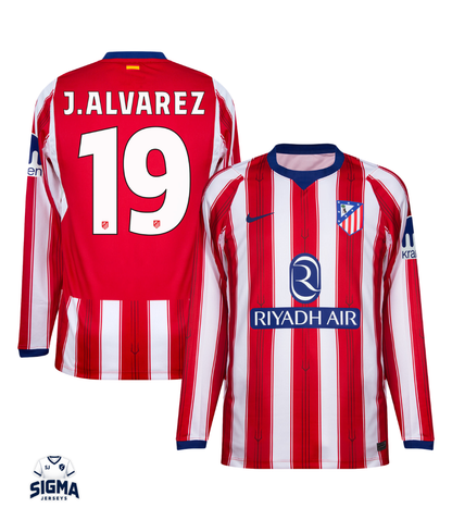 J. ALVAREZ #19, Atlético de M. Local 26/27 Manga Larga (Dorsal UCL)
