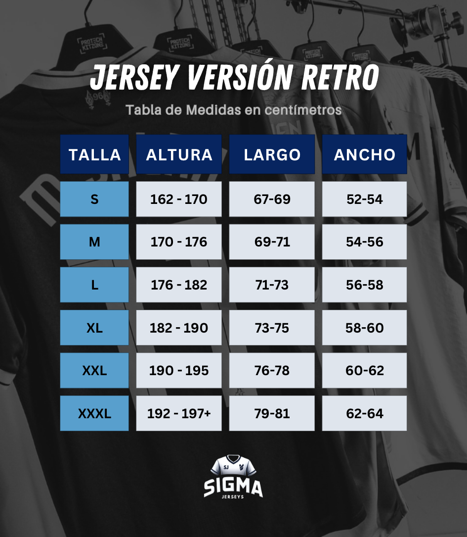 Tallas versión retro